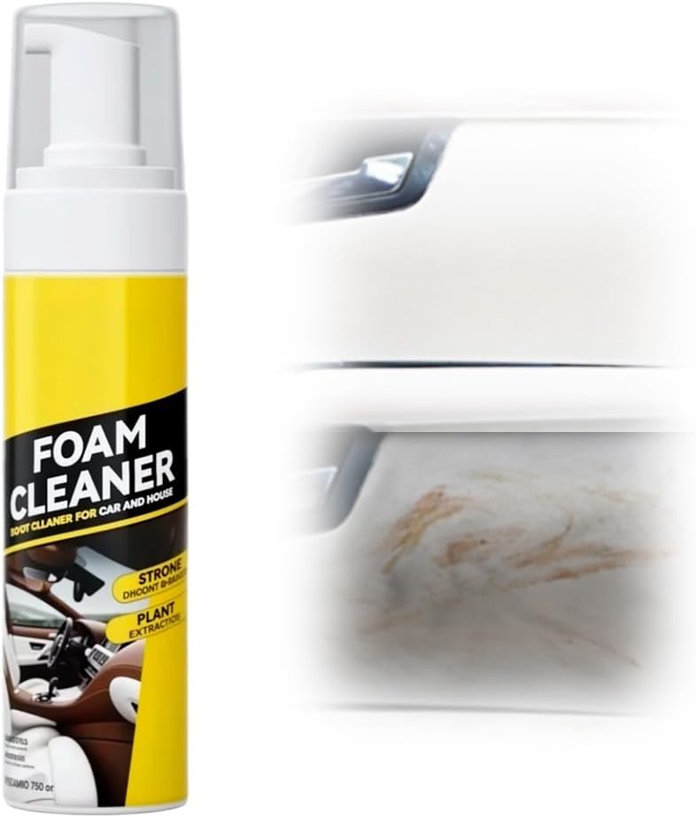 Multipurpose Foam Cleaner Spray, Foam Cleaner for Car & Home, Interior Car Cleaner for Leather, Dashboard, Kitchen & More, Powerful Foams Cleaner for Cars Detailing (1)