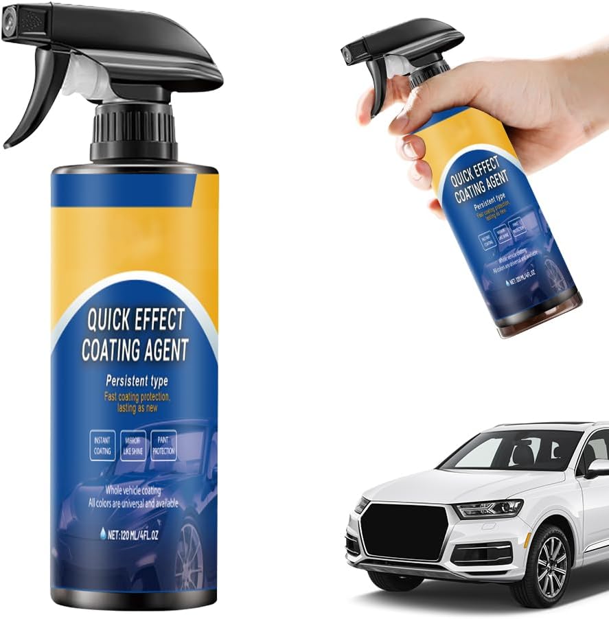 Car Coating Spray,  New Quick Effective Coating Spray,Car Scratch Wax Polish Spray Waterless Wash, Oil Film Emulsion Glass Cleaner (1pc)