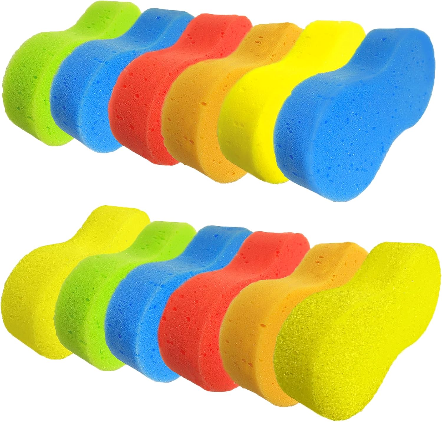 12 Pack Car Wash Sponge Non Scratch Car Sponges for Washing Thick Super Absorbent Large Sponges for Cleaning, Kitchen, Bike, Bathroom, Household