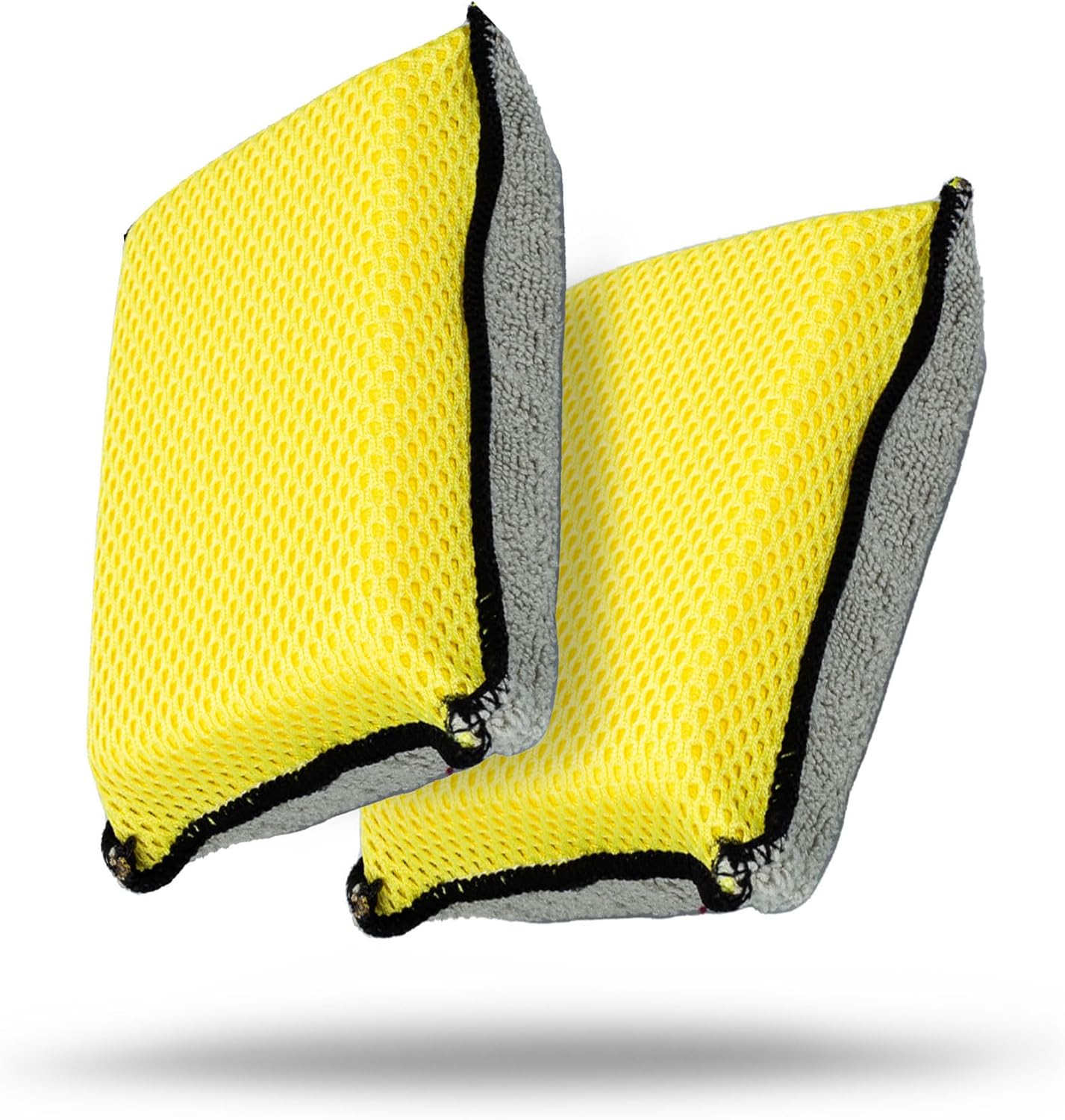 Universal Multipurpose Microfiber Applicator – Ultra-Soft, Double-Sided Pad for Waxing, Polishing & Washing – Highly Absorbent, Scratch-Free Auto Detailing Sponge